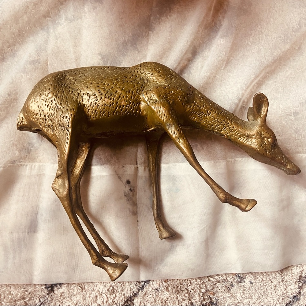 Brass Deer Figurine